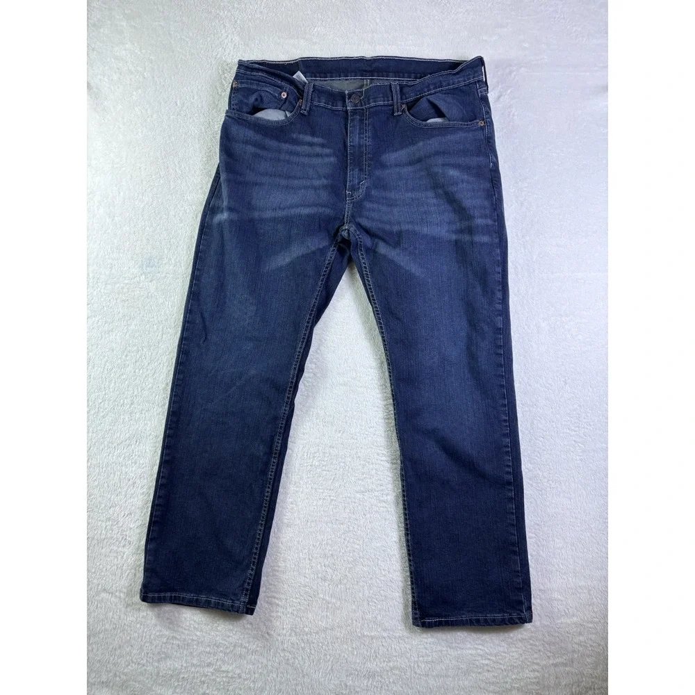 Levi's 559 Jeans Relaxed Straight Fit Blue Mens 36x30 Zip Fly Denim Dark Wash